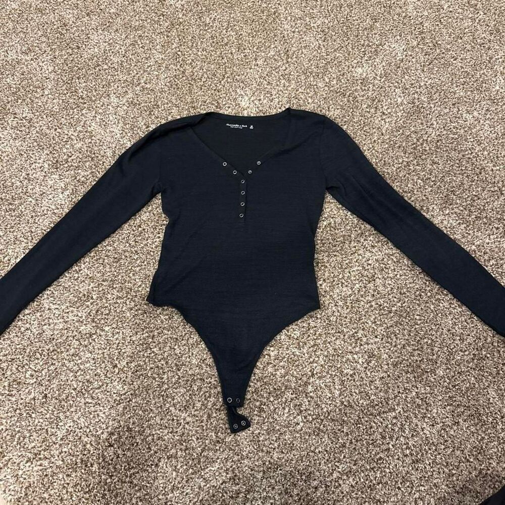 Abercrombie-fitch Women's Black Bodysuit